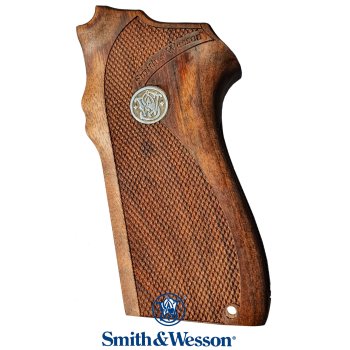 Smith Wesson 5906 Ağaç Gümüş Logolu Kabze