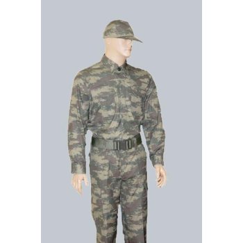 TSK Yeni Kamuflaj Askeri Takım Pantolon Ve Uzun Kollu Gömlek 