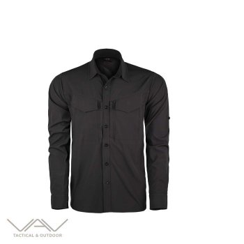 VAV Uzun Kol Gömlek Tacflex-01 Siyah XS