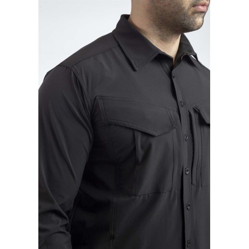 VAV Uzun Kol Gömlek Tacflex-01 Siyah L